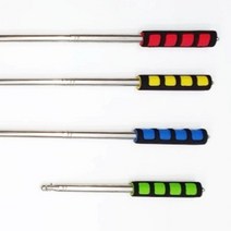 늘어나는 깃발 안테나깃봉 가이드 단체여행용 휴대용 깃대, 120cm, 그린, 1개