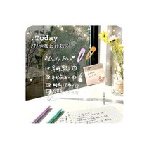 INS 간단한 투명 아크릴 지울 수있는 메시지 보드 2 1 다기능 전화 홀더 쓰기 사무실 학교 편지지, 9x15cm