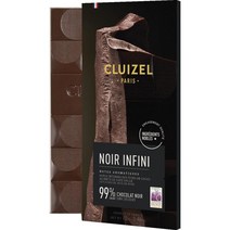 미쉘 끌뤼젤 MICHEL CLUIZEL 스페인 배송 인피니트 99% 카카오 다크 초콜릿 바 70g, 9팩