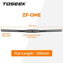 자전거 부품 용품 전기자전거Toseek zf-one mtb 탄소 핸들 바 핸들 바 31.8580-720740760mm 산악 액세서리용 매트 블랙 핸들, 협력사, 폴드-600mm