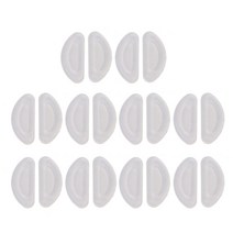 미끄럼 방지 D 모양 접착 코 패드 쌍 부드러운 실리콘 코 패드 안경 코 키트, 05 2mm