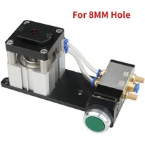 펀칭기 다꾸용품 펀치기계 타공기 가죽 탭핑기 8/15mm 2 In 1 엣지 밴딩 펀칭 홀 머신 공압 엣지 밴더 홀 가이드 목공 엣지 밴딩 가죽 홀 펀치, 8mm, 8mm Hole Machine