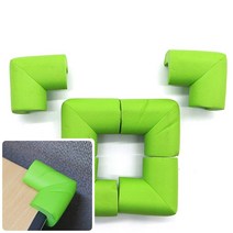 위월천 모서리 보호 쿠션 초록 책상모서리보호대 스펀지모서리보호대 쿠션모서리보호대