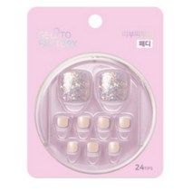 젤라또팩토리 띠부띠부 패디팁 24p, 누디실키무드, 1세트