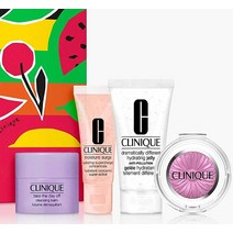 Clìnì사운드바ue Fall Favorites 4피스 키트 선물 세트 치크 팝 팬지 테이크 더 데이 오프 클렌징 밤 모이스처 서지 하이드레이팅 슈퍼 차지 드라마틱하게 다양한