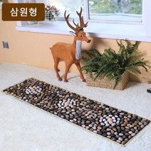 Roomxyd 발지압매트 조약돌 고밀도 지압매트 자갈 발지압판 발마사지 부모님선물 효자선물, 40x150cm, 혼합색상, 1개
