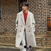 [지오다노] 072917 남성 울 캐시미어 더블 코트 01072917