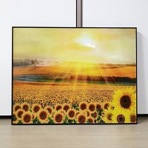다잇홈데코 태양 빛 해바라기 액자 (45x35) 벽장식 벽걸이액자 개업 집들이선물