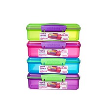 시스테마 트렌드 미니 런치 스낵박스 410ml 2개, 랜덤발송