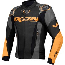 Ixon 모터사이클 자켓 오토바이 바이크 Vortex 3 가죽 505280, XL, Ixon Black/Orange