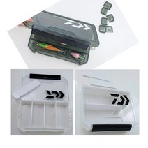 낚시통 애기 다이와 태클박스 수납함 다용도 칸막이조절 미끼 루어 케이스, (02)블랙