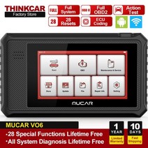호환 스카니아 벤츠 볼보 트럭 튜닝 THINKCAR-MUCAR VO6 전문 자동차 진단 도구 전체 시스템 Obd2 스캐너 AF DPF IMMO 28 재설정 ECU 코딩 자동, CHINA, MUCAR VO6, MUCAR VO6