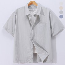 후앙스 소프트 나일론 루즈핏 반팔 셔츠 자켓 SBST-8130