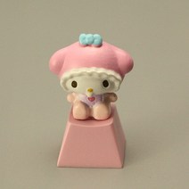 기계식 키보드 커스텀 키캡 포인트 새로운 Sanrio 기계식 3D 키캡 게임 키보드 액세서리 쿠로미 멜로디 만, 한개옵션2, 09 color I, 한개옵션1