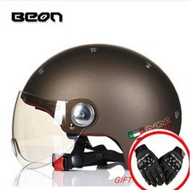 할리데이비슨헬멧 BEON Moto rcycle 레트로 스쿠터 헬멧 B103 모토 s 빈티지 제트 레이싱 Capacete queiro 오픈 페이스, [01] M, [05] 5