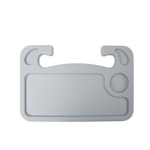 차량용 노트북 거치대 테이블 접이식 car table 스티어링 휠 먹다 작업 카트 음료 식품 커피 상품 홀더 트레이 car laptop computer desk mount, 회색