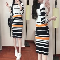SAMARA 니트 원피스 투피스 치마세트 빅사이즈 롱 데일리 h27 556554712918
