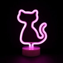 LED네온무드등(고양이) 네온등 크리트 인테리어 조명, 단품