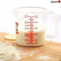 NAKAYA 플라스틱계량컵 500ML (눈금 비커 이유식 베이