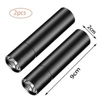 고휘도 손전등 멀티 써치라이트 led 강한 빛 충전식 토치 Usb 타자 야외 줌 휴대용 미니 LED, 2 가변 초점