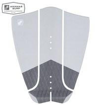 Ananas 서핑 보드 A-3 롱 트랙션 테일 패드 그립 데크 매트 3M 접착력이있는 미끄럼 방지 3 개, 02 라이트 그레이