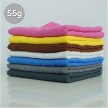 업소용수건 얇은수건 미용실수건 55g 10장 1묶음, 노랑