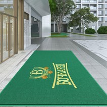 출입구패드 미끄럼방지 맞춤형 도어 미끄럼 방지 상업용 입구 로고 두꺼운 실내 야외 바닥 사무실 및 가정용, 39.Green - 90X150cm