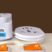 고정형 돼지코 110v 220v 샤오미 다이슨 변환 접지 110볼트220볼트 어댑터 플러그 미국, 고정일체형 돼지코 화이트