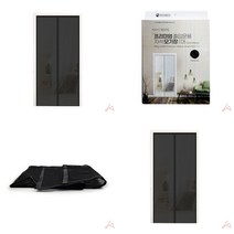 출입문방충망 아파트현관방충망 출입문용 자석 모기장 대 블랙