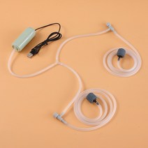 휴대용산소통 산소캔 산소호흡기 USB 수족관 공기 펌프 휴대용 어항 조용한 압축기 에어레이터 산소 5V, [03] green