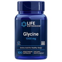 라이프익스텐션 글라이신 글리신 1000mg 100정 베지캡슐 Glycine, 1개