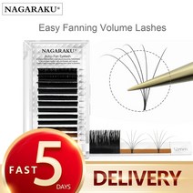 인조 부분 가닥 속눈썹 아이 메이크업 셀프 연장 눈썹 밍크 자연스러운 nagaraku 빠른 배송 쉬운 팬 자동 용품 나눠주기 빠른 개화 개화 pre-bonded lashes, d, 0.07mm, 15mm