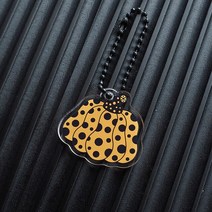 휴대폰 스트랩Yayoi Kusama 새로운 키 체인 열쇠 고리 귀여운 장식 반지 선물 펜던트 호박 아트 휴대 전화, 한개옵션1, 01 little pumpkin