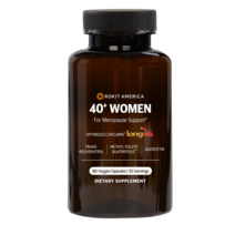 로킷아메리카 40+WOMEN 레스베라트롤 커큐민 퀘르세틴 활성엽산 복합제재 60정, 1병