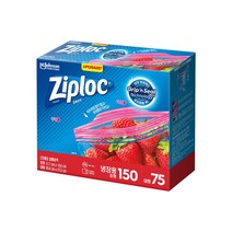 [지퍼락] 지퍼백 냉장용 실속팩 225매 (중형 150매 + 대형 75매)