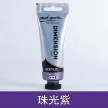 신발 커스텀 물감 Mont Marte 아크릴 페인트 밝은 48 색 모양 의류 손으로 그린 티셔츠 DIY 미술 용품 75ml