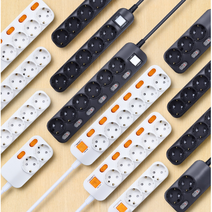 국산 접지 멀티탭 일반 1.5m 2구 3구 4구 5구 6구 화이트 블랙 멀티 콘센트, 1.5m 화이트, 일반형 2구