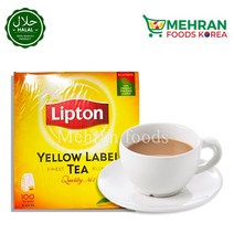 LIPTON Yellow label Tea Bag (Chai Ki Patti) 100pcs 200g 홍차 (티백), 2g, 100개