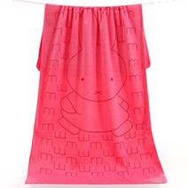 대형 극세사 래빗 비치타올, A-빅래빗 핑크, 1개