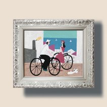 연인과함께 인테리어 유화 거실그림 액자 3호/고급