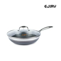 에지리 IH 스텐큐브 통3중 양면코팅 웍팬, 28cm, -