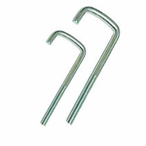 7자볼트 파이프 고리 아이 ㄱ자 u볼트 앙카 링 나사, 7자볼트 3/8x6 약150mm, 1개