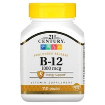 21st Century B-12 장기 1 000mcg 110정, 1000mcg