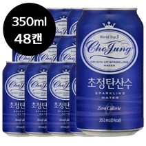 초정탄산수 일화 초정 탄산수 플레인 350ml x 48캔 초정리 광천수 무향 뚱캔