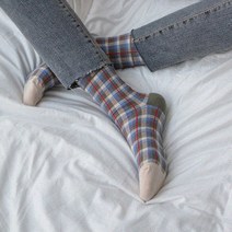 라크삭스 클래식 스몰 체크 여성 패션 양말 5색상 N244