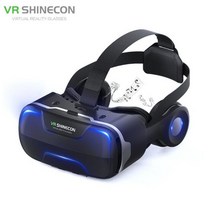 블루 레이 VR 가상 현실 3D 안경 상자 스테레오 구글 골 판지 헤드셋 헬멧 IOS 안 드 로이드 스마트 폰 무, [01] G02ED