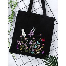 DIY 프랑스자수 에코백 가방 만들기 패키지, F