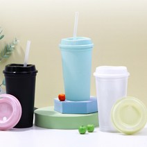 위컴 리유저블 모던500ml 뚜껑포함 에코젠 텀블러 _202301, 쿠팡 블랙