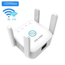 pixlink 5g wifi repeater wifi 증폭기 5ghz long range Extender 1200m 무선 부스터 홈 wi-fi 인터넷 신호 증폭기, 협력사, au 플러그, 1200m 2.4g 5g 흰색