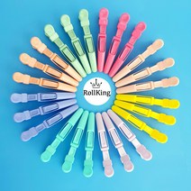 파스텔 신형 티라노 악어 핀셋 6P 드라이 커트핀셋 뉴컬러, 그린